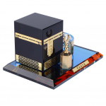 Moslemi Kristall Kuldne Kaaba Kolmeosaline Mudel Islami Ehitus K&auml;sit&ouml;&ouml; Suveniirid Kodu Kaunistus