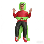 Kuum m&uuml;&uuml;giartikkel Halloweeni tulnuka t&auml;ispuhutav kost&uuml;&uuml;m lavaesinemiseks One Size red