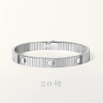 Roostevabast terasest titaanist k&auml;ev&otilde;ru meestele naistele geomeetriline triip kruvi disain minimalistlik reguleeritav k&auml;ev&otilde;ru ehted Silver Minimalist Style 20cm white