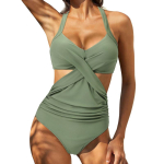 &Uuml;hes t&uuml;kis Tankini ujumisriided, suures suuruses Brasiilia rannas push-up ujumiskost&uuml;&uuml;m k&otilde;rge v&ouml;&ouml;kohaga Body, Monokini bikiinid S beige
