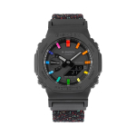 CASIO Custom Collection Elektroonilise liikumisega Unisex Must sihverplaat GA-2100-1A1(Team788--) Starlight black