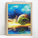 5D teemantmaal Maastik Maa t&auml;isringi tikandid Pilt Rhinestone Diamond 20X30