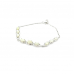 Les Tr&eacute;sors De Lily [I2620] - h&otilde;bedane k&auml;ev&otilde;ru  Goddess Opal  H&otilde;bevalge (roodiumiga kaetud) - 5 mm valge