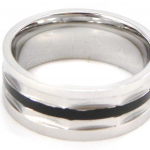 Bague Homme 'Hugo' noir acier 56 must