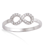 H&otilde;bes&otilde;rmus 'Goddess' h&otilde;bevalge (roodiumiga kaetud) - 11x5 mm 50 valge