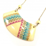 Les Tr&eacute;sors De Lily [L5257] - Collier 'Kilimanjaro' beige multicolore mitmev&auml;rviline