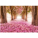 DIY 5D teemantmaaling, roosade lehtedega maastik, &uuml;mmargune teemantmosaiiktikandid 20X30CM