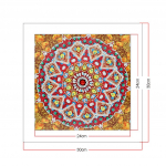 Huacani erikujuline teemantmaal 5D DIY Daimond Painting Osaline puur Rhinestone Diamant Maalimine Tikand Kunst K&auml;sit&ouml;&ouml; 30*30 cm