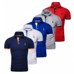 Kasuta Giraffe 5 Pieces Summer L&uuml;hikeste varrukatega Meeste T-s&auml;rk Mood T-s&auml;rk POLO S&auml;rk Meeste vabaaja T-s&auml;rk Slim Polo Business High Quality Outdoor S