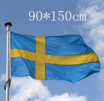 Lipp 90 * 150 cm 3 * 5 jalga Rootsi lipud ja b&auml;nnerid Riigilipu riigi b&auml;nner