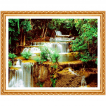 T&Auml;IELIK teemantkingitus 5D juga looduslik maastik DIY teemantmaal Ristpistes kodukaunistus 20X30CM