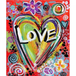 Cartoon Love 5D Diy Teemantmaal Tikandid Teemandid Mosaiik Komplektid Ristpistes Sein Kodukaunistuse Kingitus 20X30CM