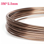 3/5/10 meetrit / rull 1 mm 1,5 mm 2 mm 2,5 mm &uuml;mmargune alumiiniumist k&auml;sit&ouml;&ouml;traat helmeste jaoks, alumiiniumtraadist k&auml;sit&ouml;&ouml;traat 2.5mm*3m