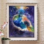 5D DIY Teemantmaal Ristpistes T&auml;isruudukujuline &uuml;mmargune teemanttikandid Mosaiik Rhinestones Kaunistus Kingitus Full Round 20X30CM