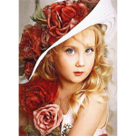 5D teemantmaal, t&auml;isruudukujuline &uuml;mmargune k&auml;sit&ouml;&ouml; Full Round (20X30CM)