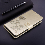 Lillega nahast magnetiga klapp&uuml;mbris Samsung Galaxy A12 A32 A42 A52 A72 5G A21S A51 A71 A01 A11 A21 A31 M21 S20 FE S21 S30 Plus Ultra rahakoti raamatukaanele Samsung Galaxy A01 kuld