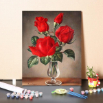 K&auml;sitsi maalitud numbrid &otilde;limaal DIY maalid numbrite j&auml;rgi Digitaalne &otilde;limaal L&otilde;uend Kodukaunistus 40x50cm no frame