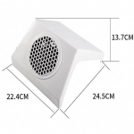 80 W k&uuml;&uuml;nte tolmuimeja manik&uuml;&uuml;ri tolmukoguja reguleeritava kiirusega lauatolmuimeja Small non-speed EU plug valge