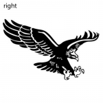 1 t&uuml;kk peegeldavat kotkakleebist, vin&uuml;&uuml;list autokleebis Auto ukse kapoti katte kleebis Auto stiil vasakul ja paremal L-right