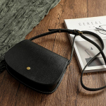 Johnature Simple ehtsast nahast Crossbody kotid naistele Mitmek&uuml;lgne sadulakott Vintage &uuml;hev&auml;rvilised naturaalsest veisenahast &otilde;lakotid must