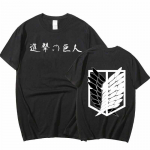 Attack on Titan Harajuku Lahedad T-s&auml;rgid Jaapani Anime Shingeki No Kyojin T-s&auml;rk Meeste Ts&auml;rk Manga Graafiline T-s&auml;rk meeste top M must