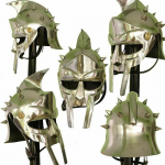 Armor Armor Keskaegne gladiaator Maximus Movie Helmet Lerp