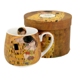 Les Tr&eacute;sors De Lily [R6672] &ndash; barrel portselankruus 'Gustav Klimt' pruun (suudlus) - 9x9 cm (430 ml) pruun
