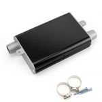 24 mm v&auml;ljalasketorud summuti T&auml;iustatud auto &otilde;hkdiislid, seisusoojendid, summuti 2 klambriga kronsteiniga must