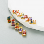 Naiste rippk&otilde;rvar&otilde;ngad vasega kaetud ehtsa kullaga, v&auml;rviga tsirkooniumk&otilde;rvar&otilde;ngad temperament heledad luksuslikud k&otilde;rvar&otilde;ngad OneSize valge