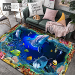3D vaip elutuppa Dolphin Marine Fish vaip lastetoa jaoks Magamistoa kaunistus P&otilde;randamatid k&ouml;&ouml;gi jaoks Vannitoa vaip 3D 120x160cm 1pcs