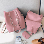 Moodne naiste nahast neljaosaline &otilde;lakott Clutch rahakott Retrokott M punane