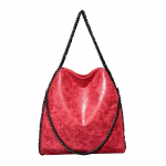 Kott Pehmest nahast &uuml;he &otilde;laga ostukott vaba aja veetmiseks One Size punane