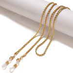 Moodsad lugemisprillide kett naistele metallist p&auml;ikeseprillid n&ouml;&ouml;rid prillide kaelapael hoidmisrihmad prillide hoidja kuld