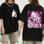 Mootorsaag Mees Anime T-s&auml;rk Naiste Warrior Denji Manga T-s&auml;rgid Multifilm Koomiks Makima Hayakawa Aki Pochita Puuvillased T-s&auml;rk Unisex suvine T-s&auml;rk XL