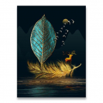 Odavad l&otilde;uendikunstimaalingud Hiina stiilis rohelised ja kuldsed veekindlad seinakunstitr&uuml;kid Kodukaunistusega l&otilde;uendiplakatid raamita 21*30cm