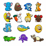 14 tk Animal Series PVC kingav&otilde;lusid kingade kaunistamiseks 14pcs