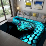 Maduvaip Lemmikloomamatt Uksematt Koduvaip Loomad Kunst f&auml;nnidele Kaunis Snake Potrait Area vaip Kodusisustus 80x160cm