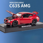 1:32 survevalu sulamist automudel, Benz C63 AMG m&auml;nguauto, tagasit&otilde;mmatavad s&otilde;idukid m&auml;nguauto v&auml;ikelastele lastele, poistele, t&uuml;drukutele, kingitus 15.1x5.9x4.5cm