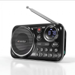 FM-raadio Bluetooth 5.0 k&otilde;lar Kaasaskantav miniraadio eakatele HiFi TF/USB MP3-muusikam&auml;ngija tugi Salvestusk&otilde;rvaklapid Esita China oranž