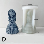 Kipsvormi vaiguvorm k&uuml;&uuml;nla silikoonvorm Unistav printsessnuku pulmakingituse nikerdamine As the picture