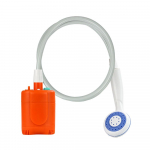 Kaasaskantav elektriline du&scaron;&scaron; Laetav supluspump v&auml;litingimustes sportimiseks m&otilde;eldud haagissuvilate kaubiku matkadu&scaron;&scaron; voolikuga oranž