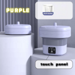 Kaasaskantav minipesumasin majapidamises kasutatavate v&auml;ikeste sokkide pesumasin aluspesu aluspesu imikute pesumasin 【1】 lilla