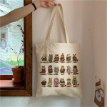 Naiste moetrendi ostukotid tr&uuml;kitud Kawaii kotid Harajuku ostul&otilde;uend Ostukotid t&uuml;drukud k&auml;ekotid k&auml;ekotid &otilde;lg L 24*26cm