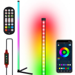 Neoglint Nutikas LED Nurgapealne Lamp RGB Atmosf&auml;&auml;riline P&otilde;randalamp Eemaldatav Nurgavalgusti APP Juhtimine Kaugjuhtimispult must valge v&auml;rv
