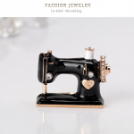 RUI RUI YU naiste moe&otilde;mblusmasina kujuga pross, vanaaegne pulmariiete aksessuaar must