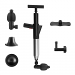 Professionaalne &otilde;hutus k&otilde;rgsurve &uuml;he p&uuml;stoli kanaliga WC Vannituba K&ouml;&ouml;k Torujuhtme s&uuml;vendamine Must roostevaba teras must