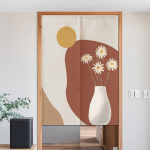 P&otilde;hjamaade maastik Lilled Uksekardin Vannitoa vaheseinakardinad Noren Curtain Elutuba K&ouml;&ouml;k Sissep&auml;&auml;su ukseava Kardinad 85x150cm puhas