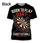 Suvine Unisex noolelaua T-s&auml;rk Harajuku Style Top T-s&auml;rk Nooleviskamine 3D Printimine Meeste T-s&auml;rk Isikup&auml;rastatud l&uuml;hikeste varrukatega XL