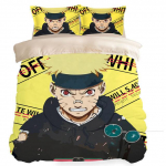 Multifilm Naruto Sasuke Kakashi anime &uuml;li&otilde;pilaste &uuml;hiselamu &uuml;he voodilina tekikate kolmeosaline komplekt kaheinimese voodipesu neljaosaline komplekt 140x200cm 3pcs
