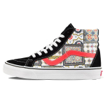 Vans Sk8-Hi Reissue Maroko plaadimuster - Oranž Unisex tossud Mitmev&auml;rviline Must VN0A4BV8687 36.5